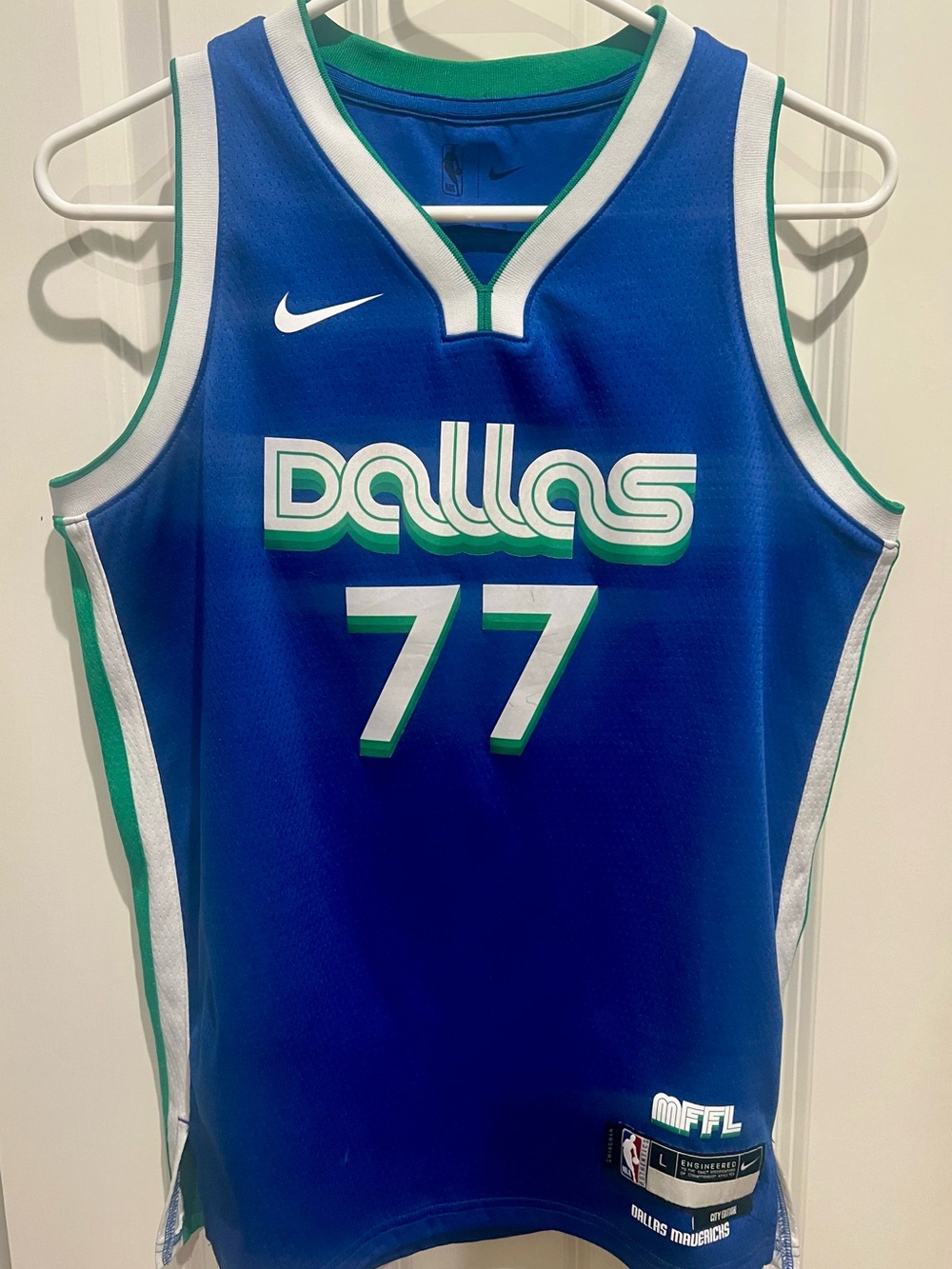 NBA Dallas Mavericks Blue & Green #77 Basketball Jersey